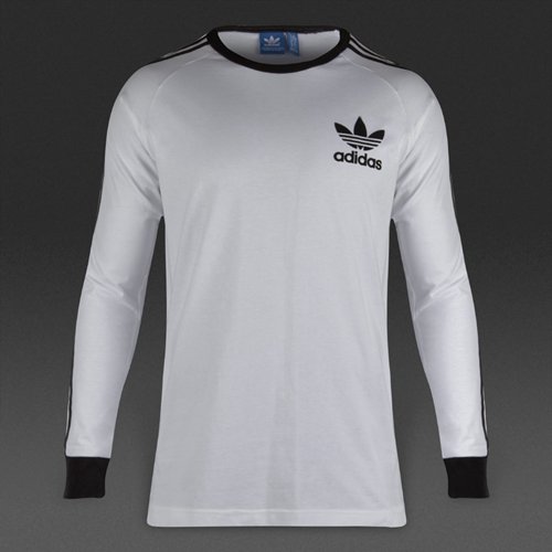 Adidas Originals Fashion LS Elongated Tee Adicolor White / Black for Men